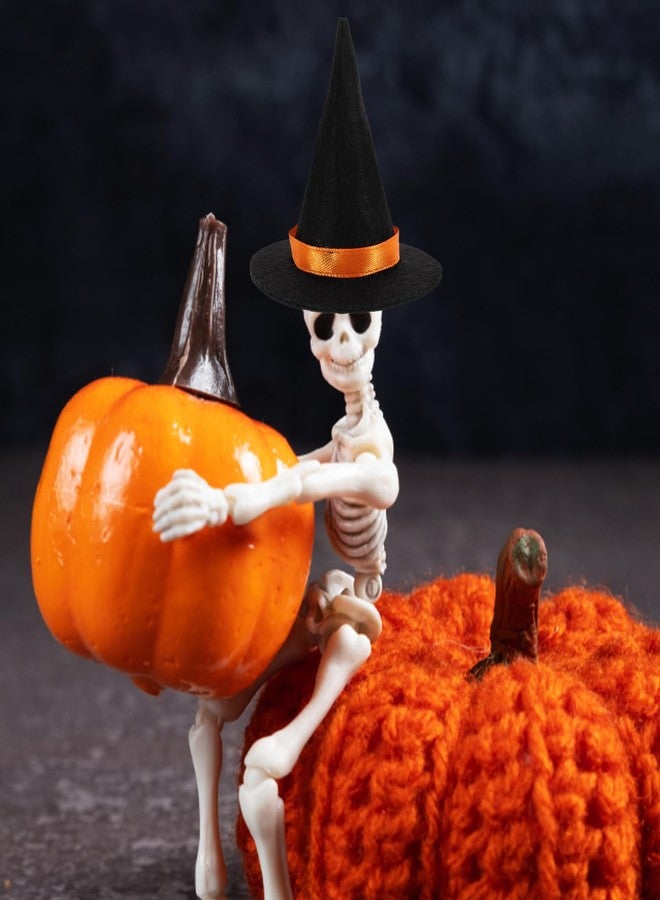 FONDOTIN Miniature Witch Hats 5Pcs Halloween Party Decorations Tiny Doll Hats Non-Woven Fabric for Crafts Diy and Wine Bottle Decor - Image 5